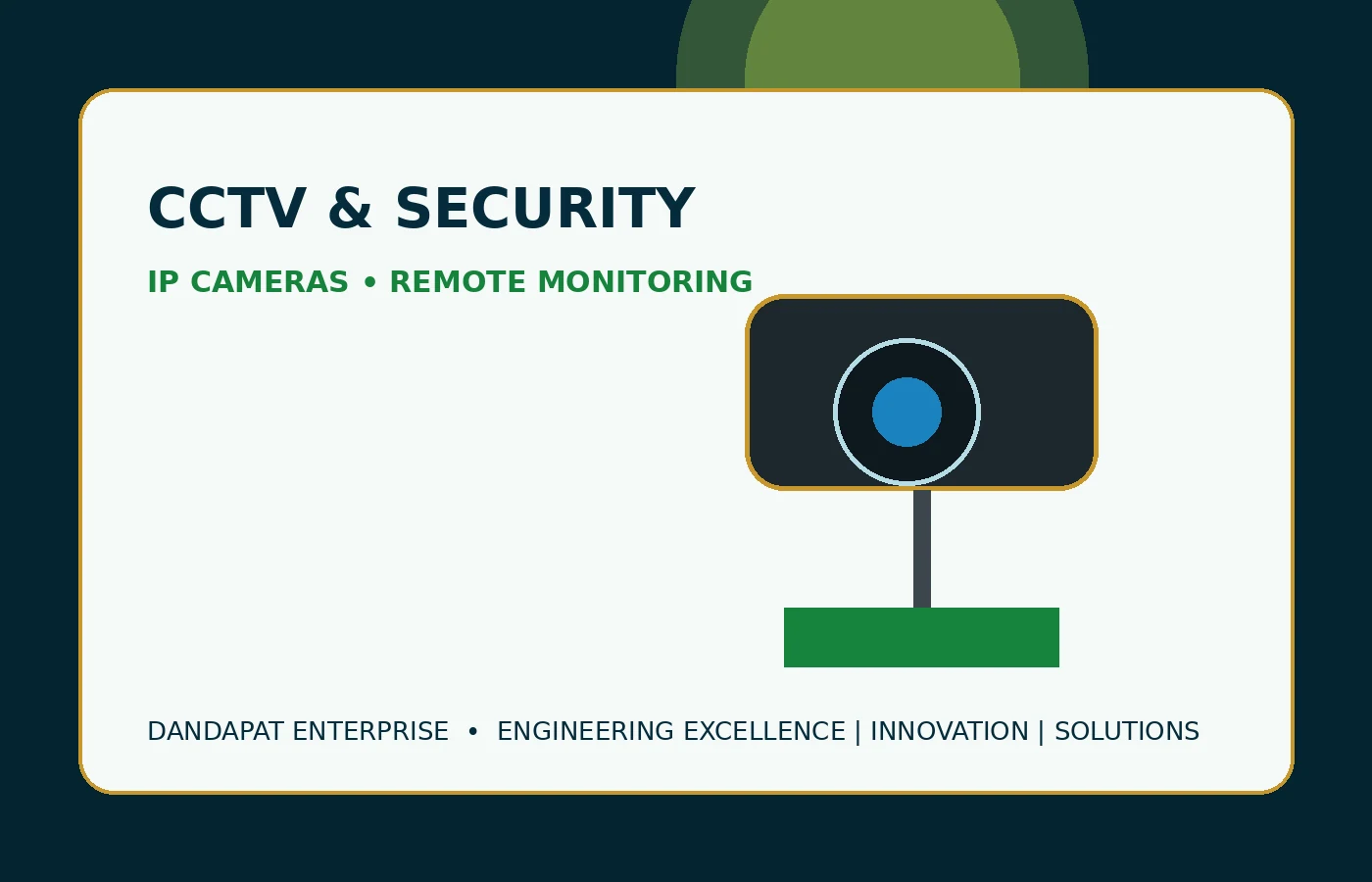 IP CCTV cameras and remote monitoring