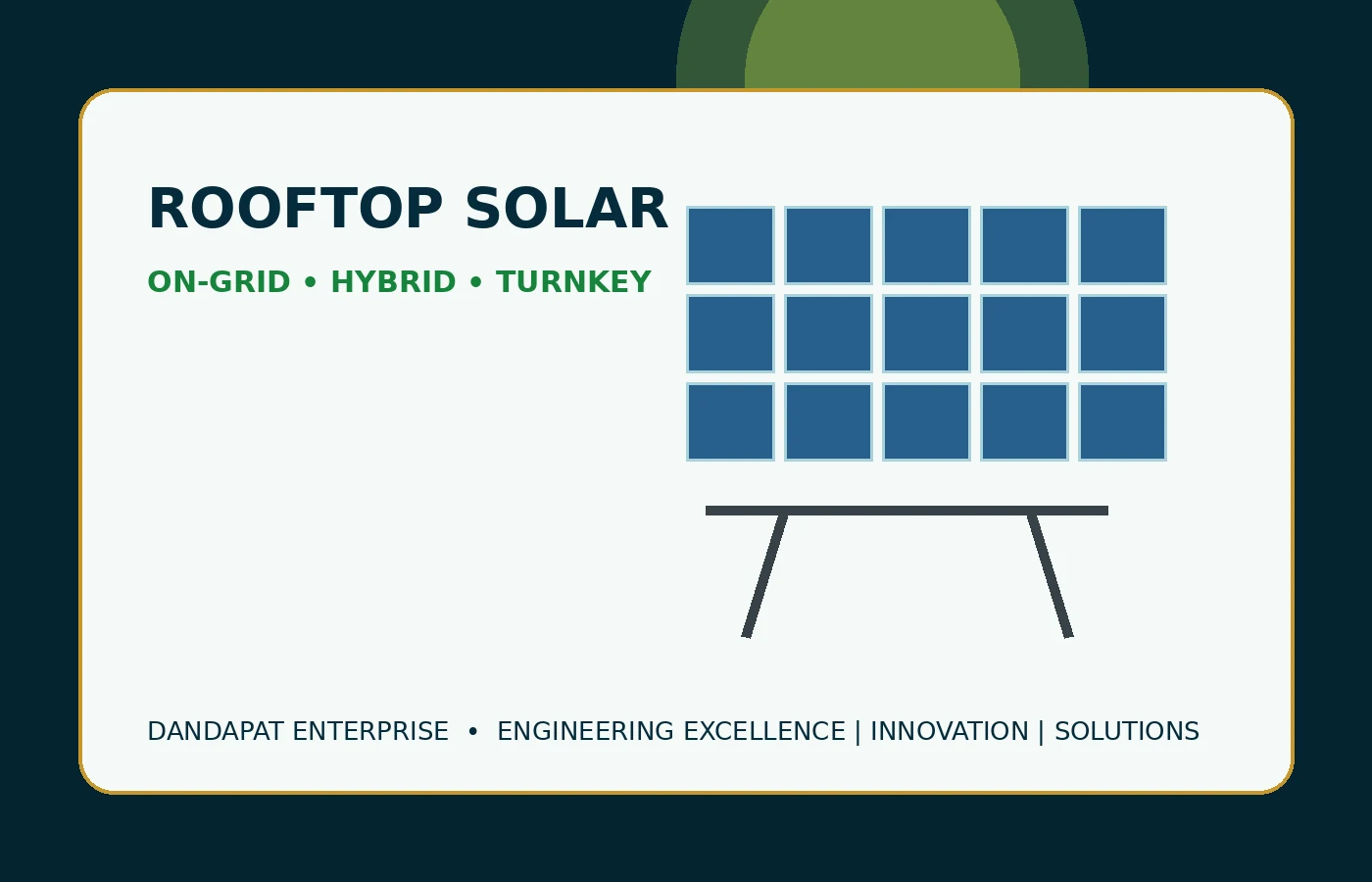 Dandapat Enterprise commercial solar installation