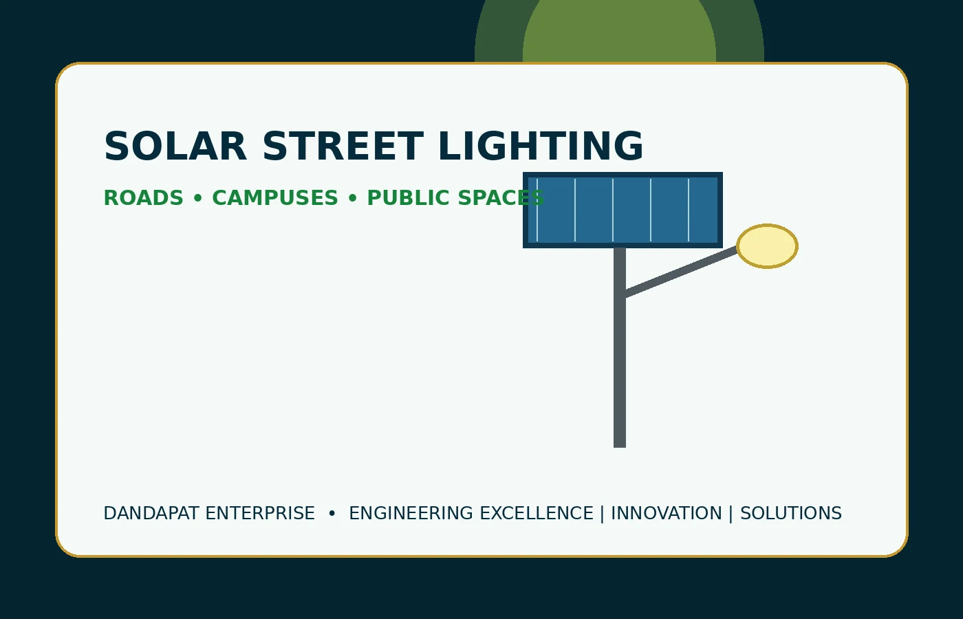 Solar street light system